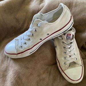 White Low Top Converse Shoes